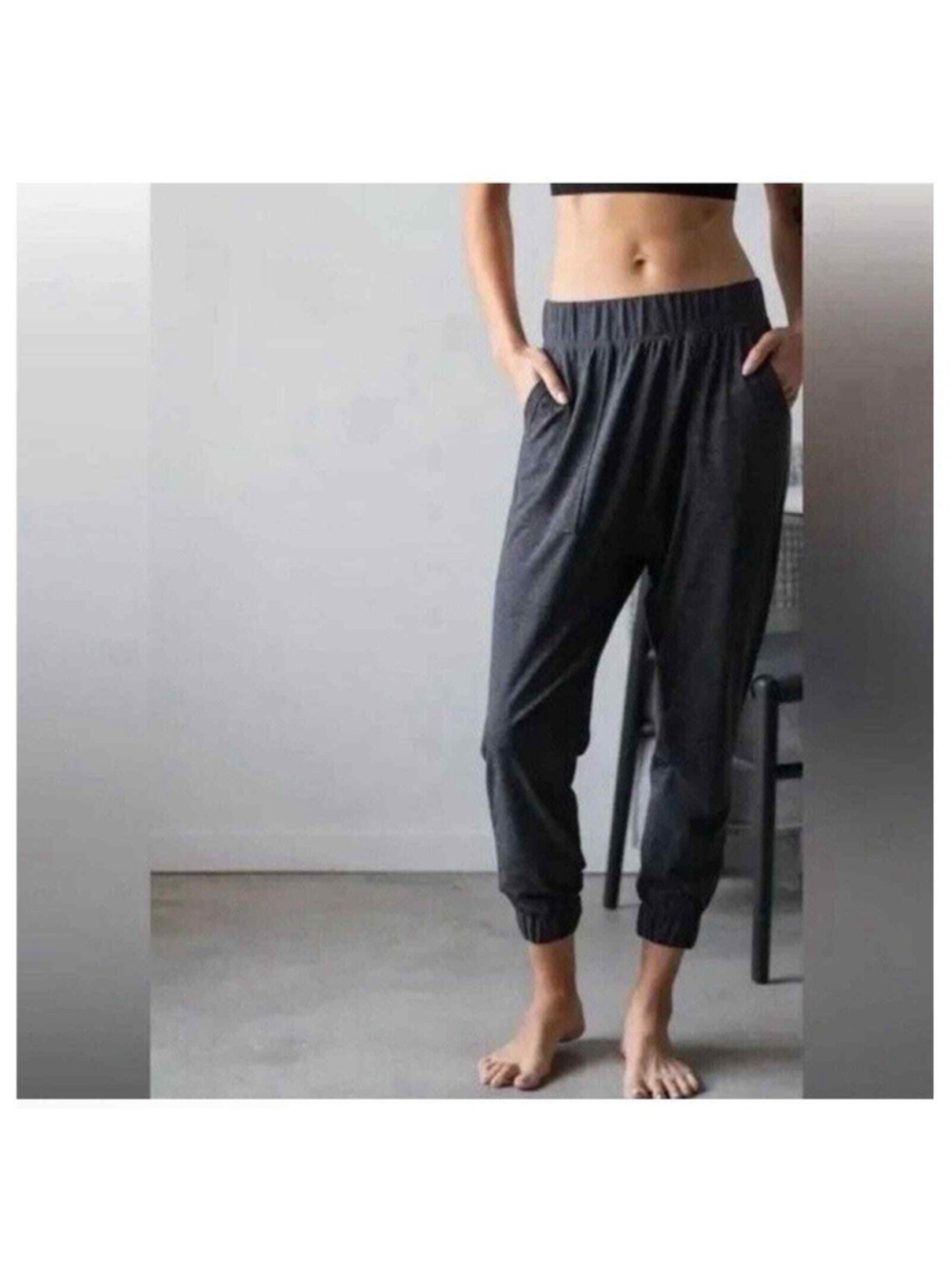 LUNYA Pants Womens XL Grey Pull On RESTORE Thermal High Rise Lounge Stretch